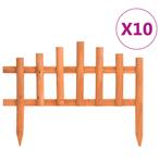 vidaXL Gazonranden 10 st 4,4 m vurenhout, Tuin en Terras, Verzenden, Nieuw