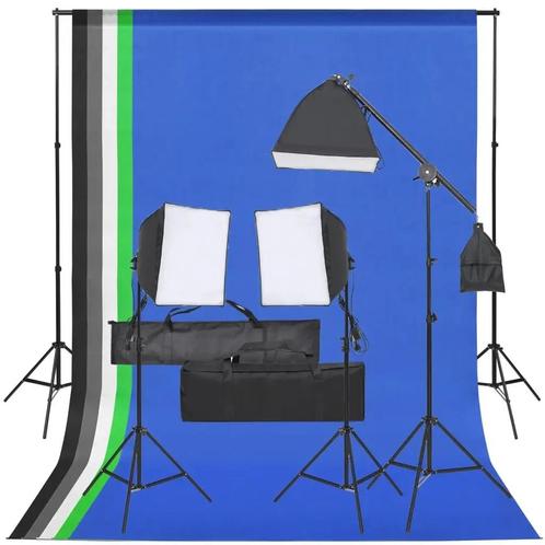 VD  Fotostudioset met verlichtingsset en achtergrond, Auto diversen, Autogereedschap, Verzenden