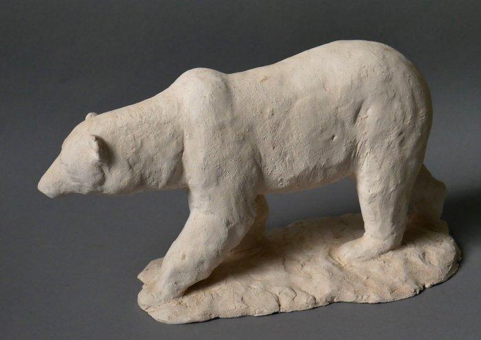 Bea Mol - sculptuur, IJsbeer - 14 cm - Terracotta, Antiquités & Art, Antiquités | Verre & Cristal