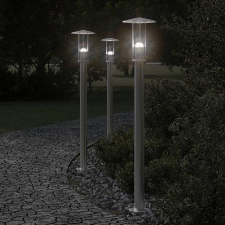 vidaXL Vloerlamp voor buiten 100 cm roestvrijstaal, Jardin & Terrasse, Éclairage extérieur, Envoi