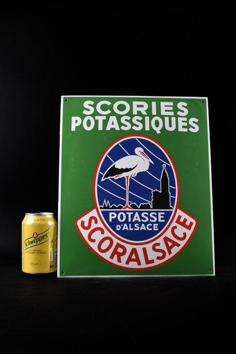 Potasse - Emaille bord - POTASSE D´ALSACE /Scoralsace/, Antiek en Kunst, Antiek | Wandborden en Tegels