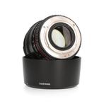 Samyang 85mm prime cine lens T1.5 ( AS UMC II) - Canon -, Ophalen of Verzenden, Zo goed als nieuw