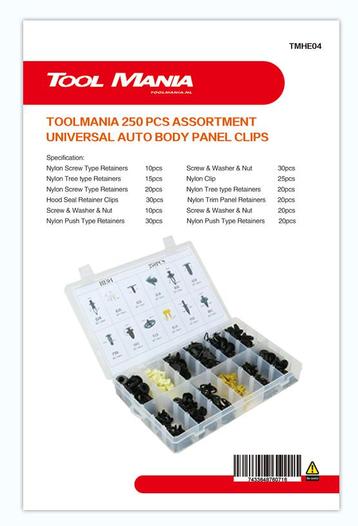 TM 250 Delige Assortiment bekleding clips voor VOLVO , FORD, Verzenden