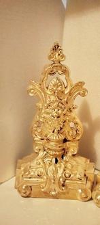 Accessoire de cheminée (2) - Paire -Chenets en bronze massif