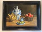 J. Muijs (1925-2015) - Stilleven met Keulse pot, appels en, Antiek en Kunst
