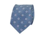 Stropdas Donkerblauwe  Bloem maat  Heren, Verzenden, Nieuw, Blauw, Suitable