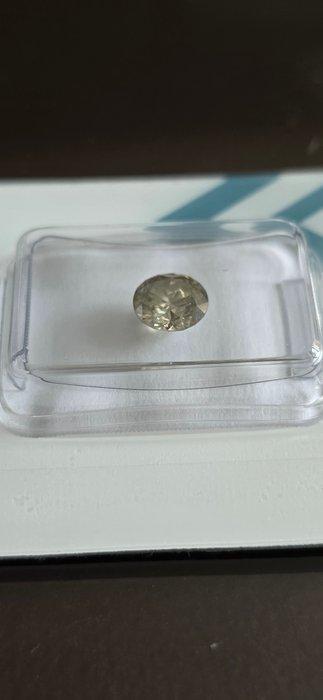 1 pcs Diamant (Couleur naturelle) - 0.98 ct - Rond - Fancy, Handtassen en Accessoires, Edelstenen