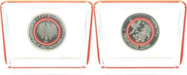 5 Euro Nebengebiete Tropische Zone Muenzzeichen A-j Polie..., Timbres & Monnaies, Monnaies | Europe | Monnaies euro, Envoi