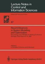 Recent Advances in System Modelling and Optimiz. Contesse,, Livres, Contesse, Luis, Verzenden