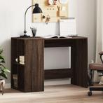 vidaXL Bureau 102x50x75 cm bewerkt hout bruin eikenkleurig, Verzenden, Nieuw