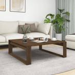 Salontafel Bruineik 100x100 - Tweede Kansje - OP=OP, 50 tot 100 cm, Verzenden, Vierkant, Nieuw