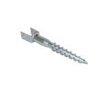 Schroefpaal met u-houder voor 9x9 cm palen - 9,1 x 9,1 x, Nieuw