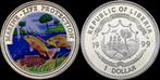 Liberia 1 dollar 1999- Marine-life protection koper-nikkel, Verzenden