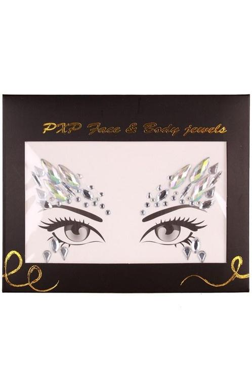 PXP Gezicht Sticker Face Jewels Model E, Hobby en Vrije tijd, Feestartikelen, Nieuw, Verzenden