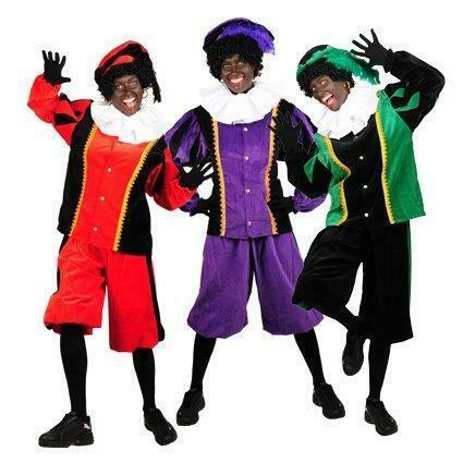 Vijf fiets Voortdurende ② Zwarte Piet kostuum katoen fluweel — Articles de fête — 2ememain