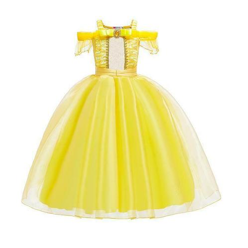 Prinsessenjurk - Belle jurk - Kleedje, Kinderen en Baby's, Carnavalskleding en Verkleedspullen, Verzenden