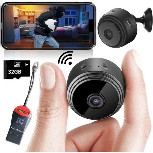 Mini caméra Espion WI-FI  / Vision Nocturne, TV, Hi-fi & Vidéo, Caméras de surveillance, Enlèvement ou Envoi