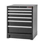 Werkplaatskast - gereedschapskast zwart met 6 laden 72 x 57, Doe-het-zelf en Bouw, Werkbanken, Ophalen of Verzenden, Nieuw