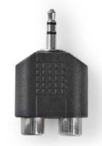 Nedis 3.5mm Aux Male naar 2x RCA Composiet Female-Standaard, Ophalen of Verzenden, Nieuw