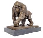 Sculpture, Gorilla - 30 cm - Bronze, Marbre