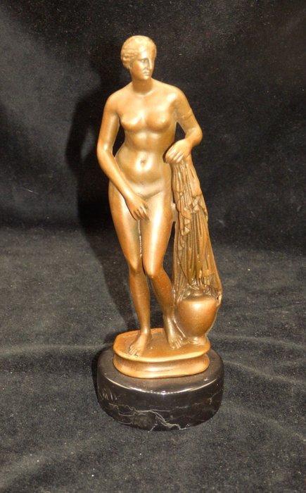 sculptuur, Fraai Sculptuur van Naakte vrouw (Venus) op, Antiek en Kunst, Curiosa en Brocante