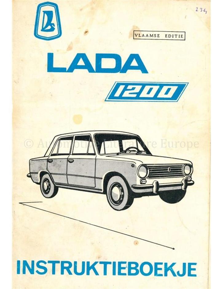 1975 LADA 1200 INSTRUCTIEBOEKJE NEDERLANDS, Autos : Divers, Modes d'emploi & Notices d'utilisation