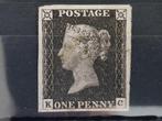 Grande Bretagne 1840 - 1 penny noir, MH sans gomme., Gestempeld