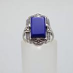 Zilver, Art Deco, Lapis Lazuli - Ring - Markasieten.