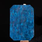 Assiette à sushi mosaïque bleu-corail 46 × 31 cm. Corail -