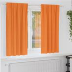 vidaXL Gordijnen met gordijnen 2 pcs Oranje 175x140cm, Huis en Inrichting, Verzenden, Nieuw