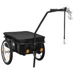 Fietstrailer 155cm Zwart - Retour Deal - 40% Korting!, Fietsen en Brommers, Bagagekar, Nieuw, 40 tot 60 kg, Viking Choice