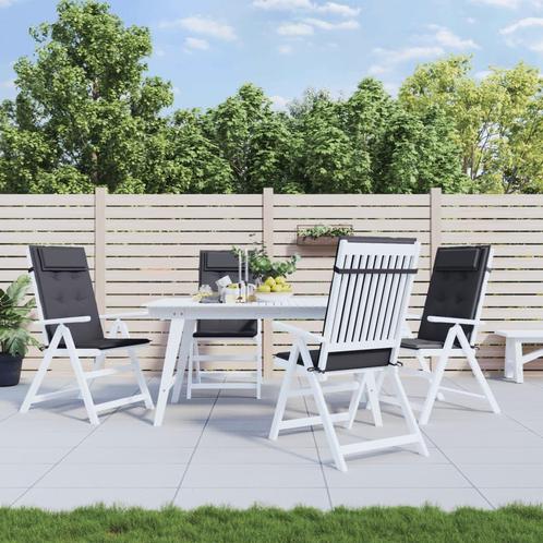 vidaXL Stoelkussens 4 st hoge rug oxford stof, Huis en Inrichting, Woonaccessoires | Kussens, Nieuw, Verzenden