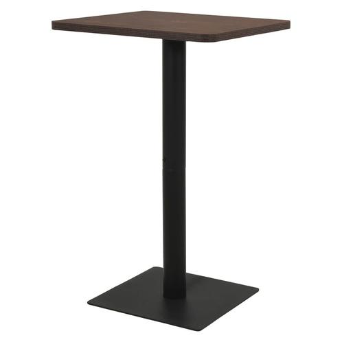 vidaXL Bistrotafel 78,5x78,5x107 cm donkeressenkleurig, Huis en Inrichting, Tafels | Eettafels, Nieuw, Verzenden