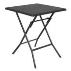 Inklapbare Tafel | Kunststof/Staal | Zwart | In-/Outdoor |, Zakelijke goederen, Verzenden, Nieuw in verpakking