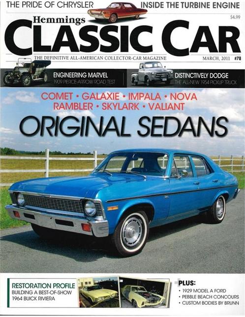2011 HEMMINGS CLASSIC CAR MAGAZINE 78 ENGELS, Boeken, Auto's | Folders en Tijdschriften