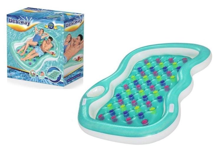 Dubbel Luchtbed 216x178 | Tweede Kansje | Zomerpret, Watersport en Boten, Overige Watersport en Boten, Nieuw, Verzenden