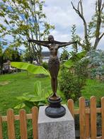 Statue, (XL) Bronze: Scarf Dancer - 73 cm - Bronze, Marbre, Antiquités & Art