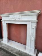 Cheminée - 1850-1900 - Louis XVI marbre blanc, Antiek en Kunst