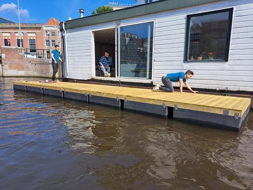 Drijvend Terras / Drijvende Steiger. Bouwpakket of compleet!, Watersport en Boten, Overige Watersport en Boten, Nieuw, Verzenden