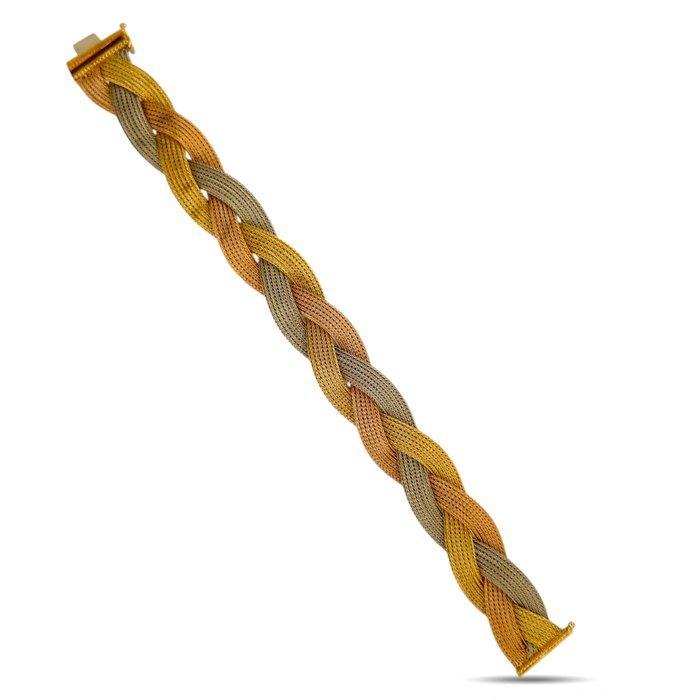 Armband - 18 karaat Geel goud, Exclusieve 18K driekleurige, Bijoux, Sacs & Beauté, Bracelets