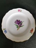 Meissen blume - 6 piatti dessert doratiD. 17,5 cm - Plat, Antiek en Kunst