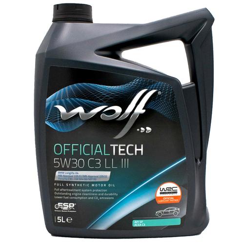 Wolf Officialtech 5W30 C3 LL III Motorolie 5 Liter, Autos : Divers, Produits d'entretien, Enlèvement ou Envoi