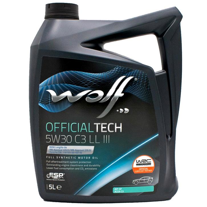 Wolf Officialtech 5W30 C3 LL III Motorolie 5 Liter, Auto diversen, Onderhoudsmiddelen, Verzenden