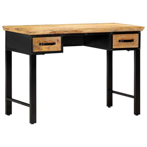 vidaXL Schrijftafel 110x50x76 cm massief mangohout, Huis en Inrichting, Bureaus, Nieuw, Verzenden