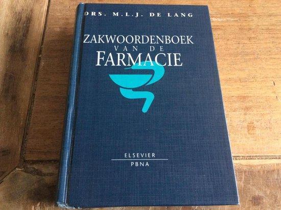 ZAKWOORDENBOEK VAN DE FARMACIE 9789062282241 M.L.J. de Lang, Boeken, Wetenschap, Gelezen, Verzenden