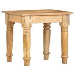 vidaXL Bijzettafel 43x43x40 cm massief mangohout, Huis en Inrichting, Tafels | Bijzettafels, Verzenden, Nieuw