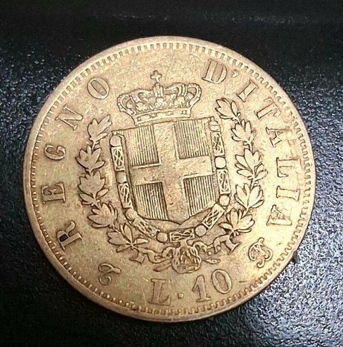 Italië, Koninkrijk Vittorio Emanuele II. 10 Lire 1863 Torino, Postzegels en Munten, Munten | Europa | Niet-Euromunten