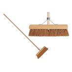 Bezem met steel, cocosveger, zaalveger (Schoonmaken), Verzenden, Nieuw