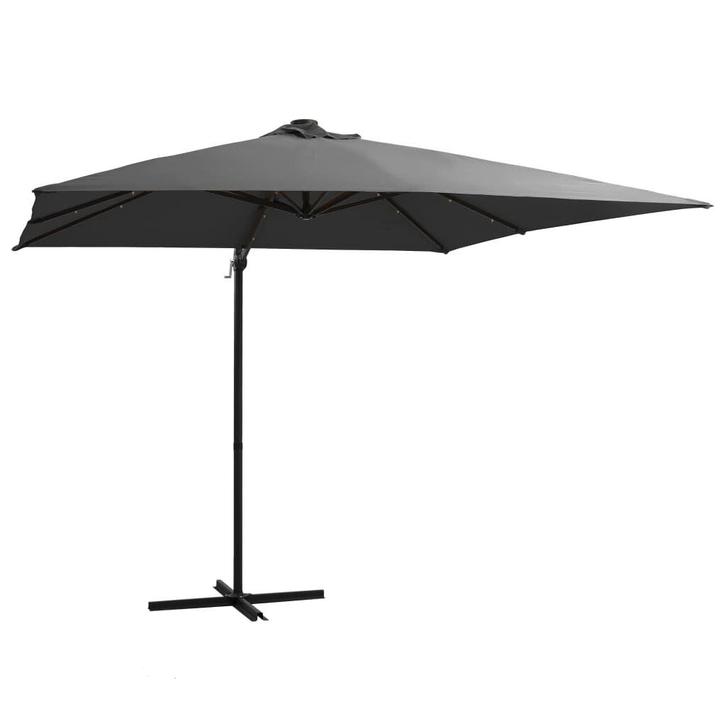 Parasol 250cm Antraciet | Tweede Kansje | Snel Weg!, Tuin en Terras, Parasols, 2 tot 3 meter, Kantelbaar, Nieuw, Zweefparasol