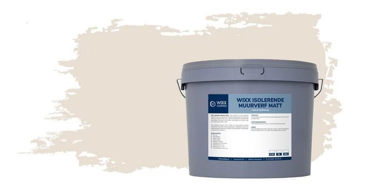 Wixx Isolerende Muurverf Matt RAL 9001 | Crèmewit 5L, Doe-het-zelf en Bouw, Verf, Beits en Lak, Nieuw, Verzenden